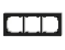 karlik-deco-ramka-potrojna-3-krotna-czarna
