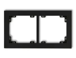karlik-deco-ramka-podwojna-2-krotna-czarna