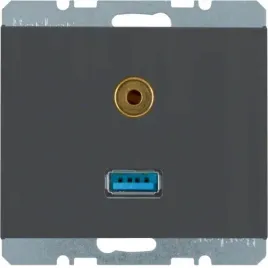 hager-berker-k-1-gniazdo-usb-35mm-audio-antracyt-mat-3315397006