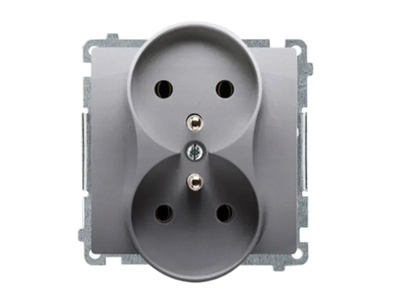 simon-basic-gniazdo-podwojne-z-uziemieniem-przeslony-inox-bmgz2mz-01-21