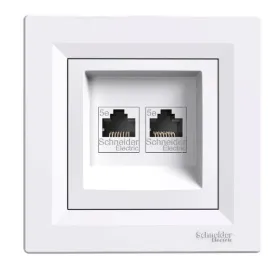 schneider-asfora-gniazdo-komputerowe-2x-rj45-kat-5e-utp-biale-z-ramka