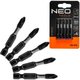 neo-koncowki-wkretakowe-bity-udarowe-ph2-1-4-50mm-5sztuk-ze-stali-s2-09-576