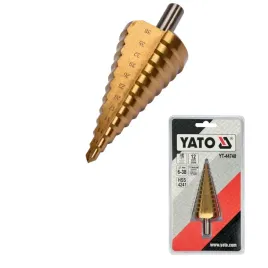 yato-wiertlo-wielostopniowe-hss-stozkowe-6-38-mm-azotek-tytanu-yt-44740