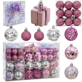 zestaw-bombki-lancuch-na-choinke-rozowe-srebrne-dekoracja