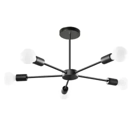 lampa-sufitowa-zyrandol-plafon-pajak-5-czarna-e27