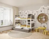 lozko-pietrowe-160x80-biale-max-stan-nowy