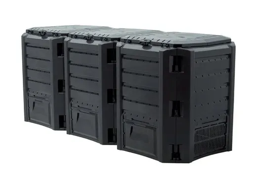 KOMPOSTOWNIK MODUŁOWY 1200 L MROZOODPORNY CZARNY