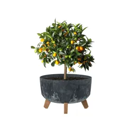 doniczka-na-nozkach-okragla-28-cm-rozlany-beton-drenaz-dgrl300le-antracyt