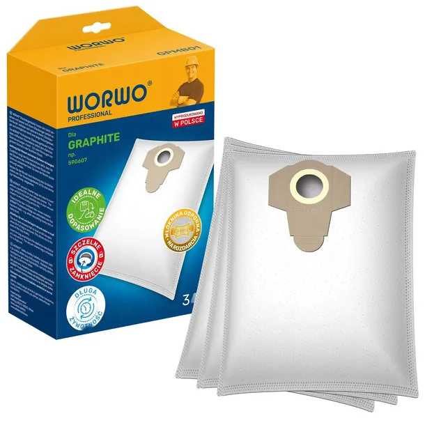 Worki Worwo GPMB01 do odkurzacza przemysłowego