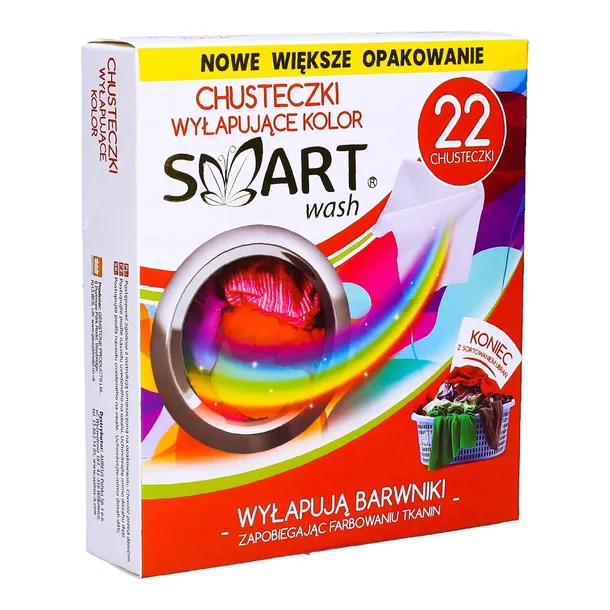 Smart Wash Chusteczki wyłapujące kolor 22 szt.