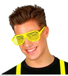 okulary-zaluzje-zolte-neonowy-zolty-disco