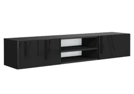 szafka-rtv-wiszaca-120cm-czarna-front-polysk