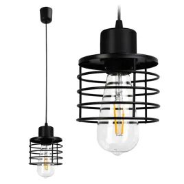 lampa-wiszaca-sufitowa-zyrandol-sprezyna-led-1xe27
