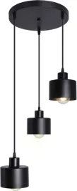 lampa-sufitowa-wiszaca-zyrandol-kubek-czarny-3xe27