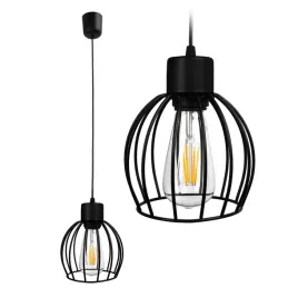 lampa-wiszaca-sufitowa-zyrandol-kula-druciana-led