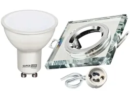 zestaw-led-gu10-5w-bc-oprawa-halogenowa-szklana