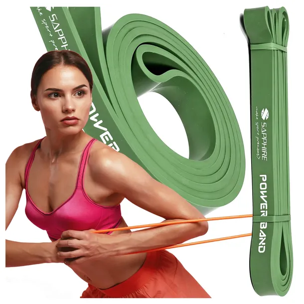 GUMA oporowa POWER BAND MOCNA taśma TRENINGOWA DO ĆWICZEŃ 11-26 KG SAPPHIRE