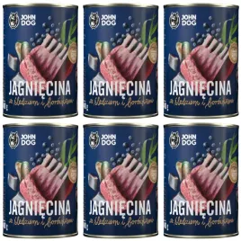 john-dog-jedzenie-dla-szczeniat-jagniecina-sledz-borowki-6x400g