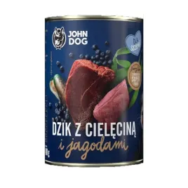 john-dog-karma-dla-szczeniaka-dzik-cielecina-jagody-6x400-g