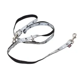 smycz-dla-psa-odblaskowa-regulowana-silver-reflect-m-l