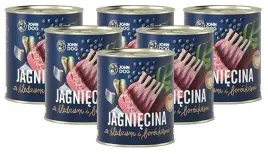 mokra-karma-dla-szczeniat-john-dog-junior-jagniecina-sledz-6x800g-gratis