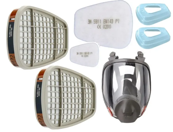 Maska pełna 3M 6800 6900 KOMPLETNA z filtrami 3M