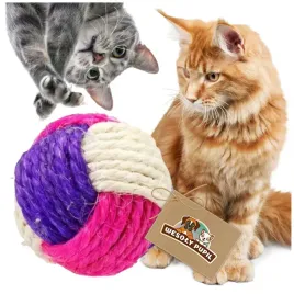 zabawka-dla-kota-motek-pilka-z-juty-grzechotka