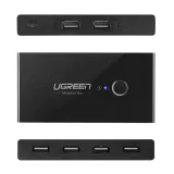 ugreen-switch-przelacznik-kvm-usb-2x4-adapter-hub-stan-nowy