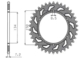 zebatka-tylna-sunstar-jtr463-48-kawasaki-kmx-125-stalowa-wytrzymala