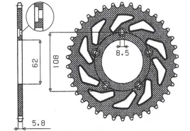 zebatka-tylna-sunstar-jtr701-39-aprilia-rs-125-stalowa-wytrzymala