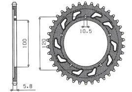 zebatka-tylna-sunstar-jtr703-40-aprilia-rs-125-stalowa-wytrzymala