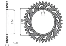 zebatka-tylna-sunstar-jtr460-50-kawasaki-kx-kxf-stalowa-wytrzymala