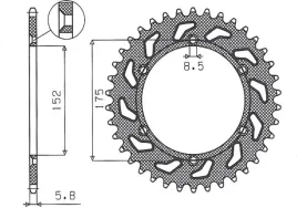 zebatka-tylna-sunstar-jtr853-43-yamaha-tt600r-tt600s-yfz-350-banshee-mocna