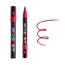 marker-posca-uni-pc-3m-ciemno-czerwony-nr-60