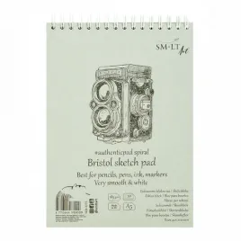 smlt-authentic-blok-bristol-na-spirali-a5-185g-30ark-5eb-30ts