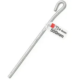 Zdjęcie produktu Pręt drut mocujący 50 cm z oczkiem L płyta GK 1szt.