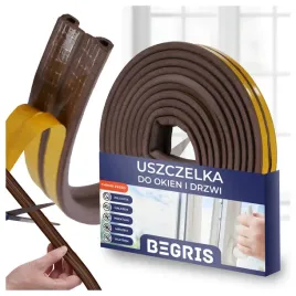 uszczelka-brazowa-typ-p-samoprzylepna-uszczelnienie-drzwi-okien-wyciszajaca