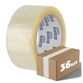 tasma-pakowa-48-100y-klejaca-bezbarwna-smart-36szt