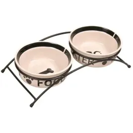 miski-ceramiczne-dla-kota-psa-na-stojaku-metalowym-2x600ml
