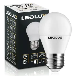 zarowka-e27-g45-5w-50w-3000k-ciepla-premium-ledlux-nie-mruga-zestaw-kulki