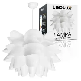lampa-sufitowa-wiszaca-bialy-kwiatek-tworzywowy-nowoczesne-oswietlenie-e27
