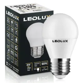 zarowka-ledlux-premium-e27-g45-8w-odpowiednik-80w-o-barwie-zimnej-6000k-bez-efektu-mrugania-w-zestawie-kulka