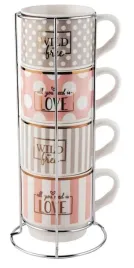 love-wild-zestaw-4-kubkow-330ml-srebrny-stojak