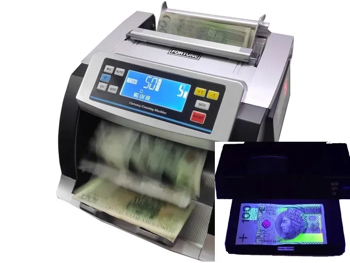 ZAAWANSOWANA LICZARKA DO BANKNOTÓW UV 8800 + lampa uv