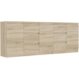 duza-komoda-w-zestawie-o-szerokosci-200cm-wyposazona-w-szafke-z-6-szufladami-i-3-drzwiami-idealna-do-salonu-w-kolorze-sonoma