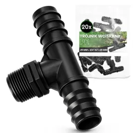 20x-trojnik-pe-25x3-4-gzx25-wciskany-zlaczka-lacznik-rury-kroplujacej