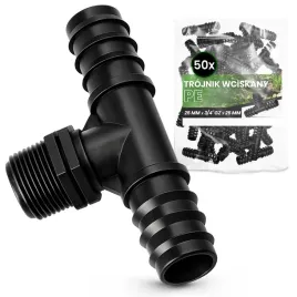 50x-trojnik-pe-25x3-4-gzx25-wciskany-zlaczka-lacznik-rury-kroplujacej