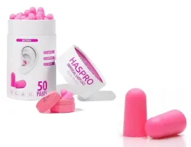 stopery-zatyczki-do-uszu-haspro-super-miekkie-giga-tuba-50-par-rozowe