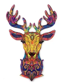 puzzle-drewniane-dla-doroslych-kolorowy-jelen-a5