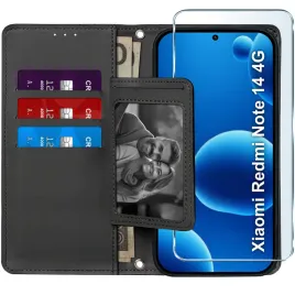 etui-z-klapka-do-xiaomi-redmi-note-14-4g-zamykane-magnetyczne-szklo-9h